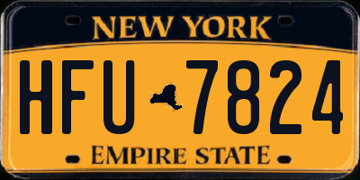 NY license plate HFU7824