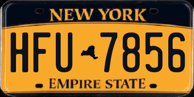 NY license plate HFU7856