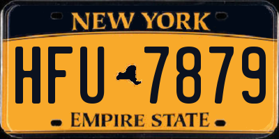 NY license plate HFU7879