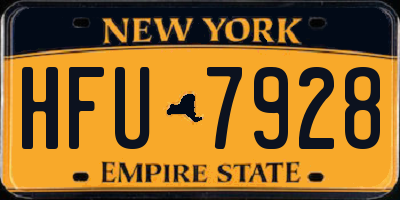 NY license plate HFU7928