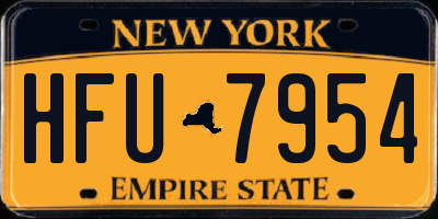 NY license plate HFU7954