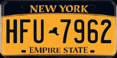 NY license plate HFU7962