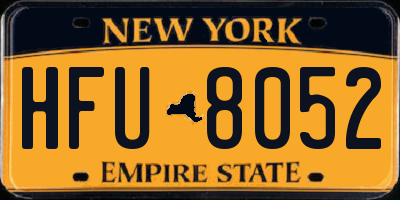 NY license plate HFU8052