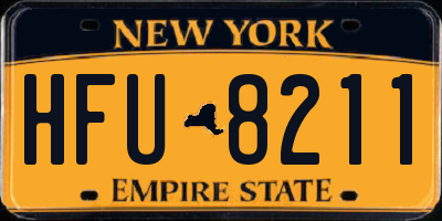 NY license plate HFU8211