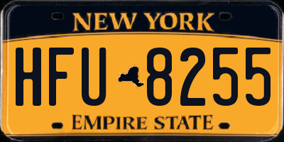 NY license plate HFU8255