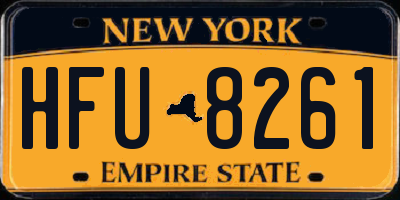 NY license plate HFU8261