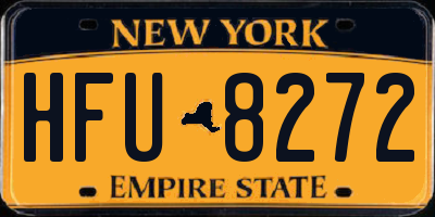 NY license plate HFU8272