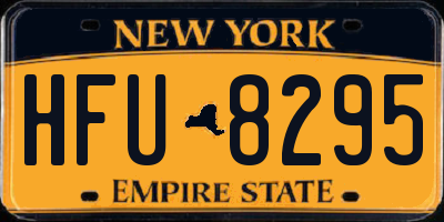 NY license plate HFU8295