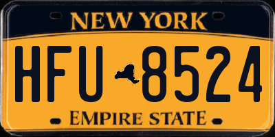 NY license plate HFU8524