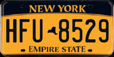 NY license plate HFU8529