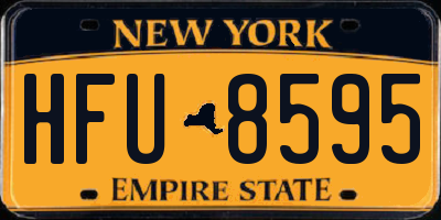NY license plate HFU8595