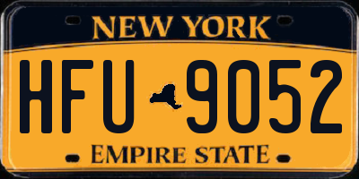 NY license plate HFU9052