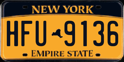 NY license plate HFU9136