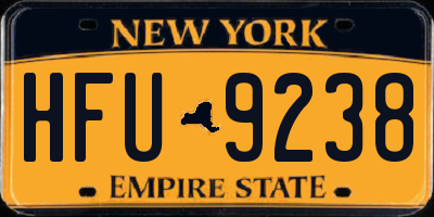 NY license plate HFU9238