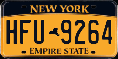 NY license plate HFU9264