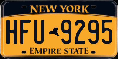 NY license plate HFU9295