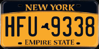 NY license plate HFU9338