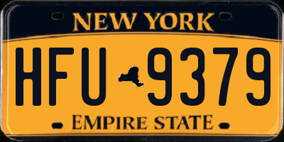 NY license plate HFU9379