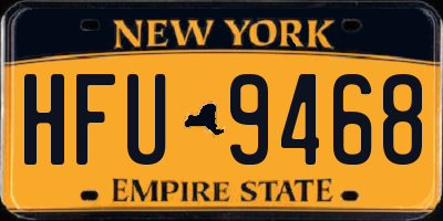 NY license plate HFU9468