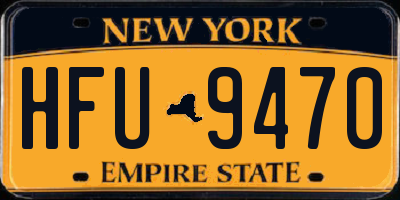 NY license plate HFU9470