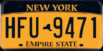 NY license plate HFU9471