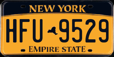 NY license plate HFU9529