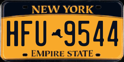 NY license plate HFU9544