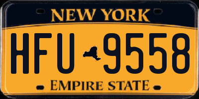 NY license plate HFU9558