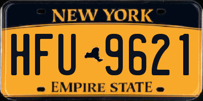 NY license plate HFU9621