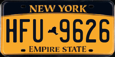 NY license plate HFU9626