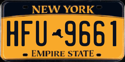 NY license plate HFU9661