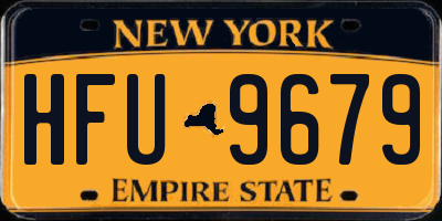 NY license plate HFU9679