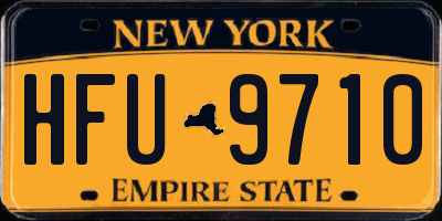 NY license plate HFU9710