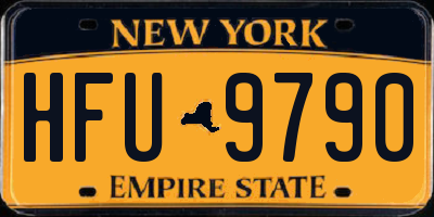 NY license plate HFU9790
