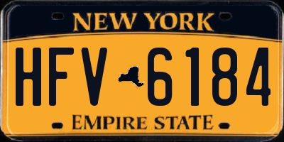 NY license plate HFV6184