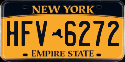 NY license plate HFV6272