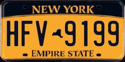 NY license plate HFV9199