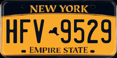 NY license plate HFV9529