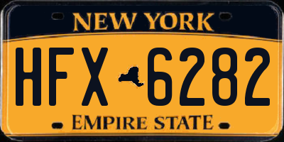 NY license plate HFX6282