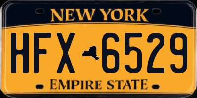 NY license plate HFX6529