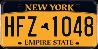 NY license plate HFZ1048