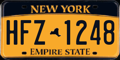 NY license plate HFZ1248