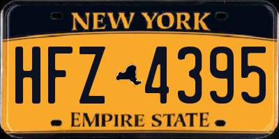 NY license plate HFZ4395
