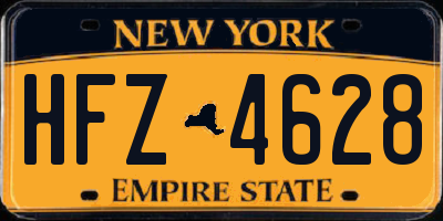 NY license plate HFZ4628