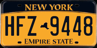 NY license plate HFZ9448