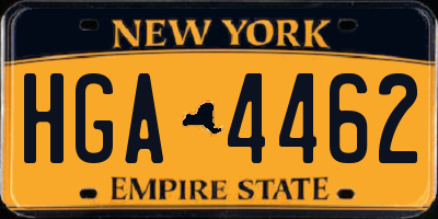 NY license plate HGA4462