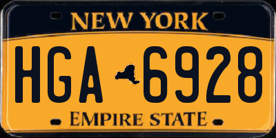 NY license plate HGA6928