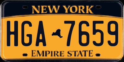 NY license plate HGA7659