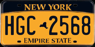 NY license plate HGC2568