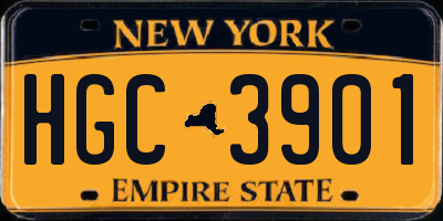 NY license plate HGC3901